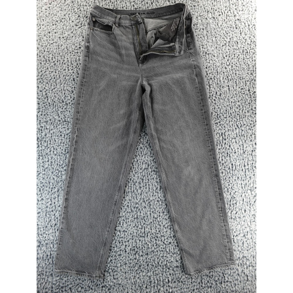 American Eagle Outfitters Women's Gray Baggy Jean Long Size 10